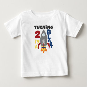 T-shirt Pour Bébé La deuxième chemise de Rocket d'anniversaire,