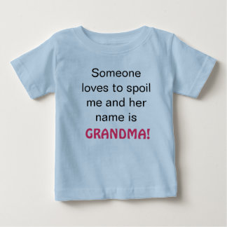 T-shirt Pour Bébé La grand-maman m'abîme