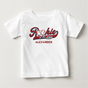 T-shirt Pour Bébé La Grande Première Baseball Recrue de l'Année Prem