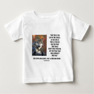 T-shirt Pour Bébé La loi de Rudyard Kipling de la jungle prospèrent