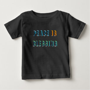 T-shirt Pour Bébé La paix est une bénédiction