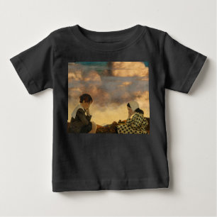 T-shirt Pour Bébé La Petite Pêche, 1904 par Maxfield Parrish