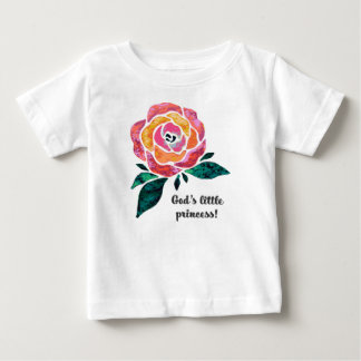 T-shirt Pour Bébé La petite princesse de Dieu Moderne Toddler Ruffle