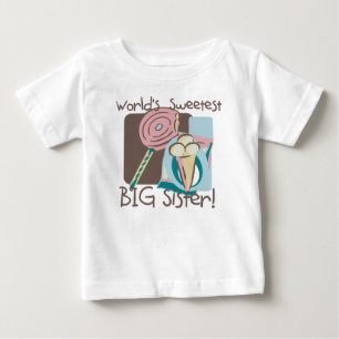T-shirt Pour Bébé La plus douce des grandes soeurs du monde