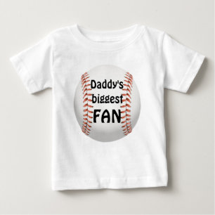 T-shirt Pour Bébé La plus grande fan de papa baseball familial