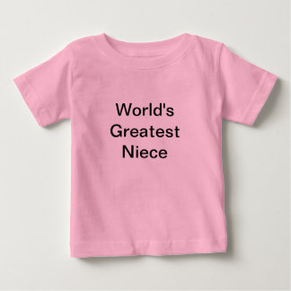 T-shirt Pour Bébé La plus grande nièce des mondes - oncle