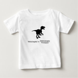 T-shirt Pour Bébé la science drôle de velociraptor
