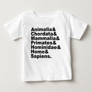 T-shirt Pour Bébé La taxonomie de l'homme Royaume par espèce