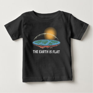 T-shirt Pour Bébé La Terre Est Une Théorie Humoristique Plate