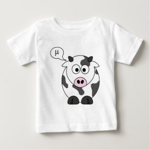 T-shirt Pour Bébé La vache indique le μ