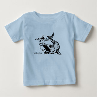 T-shirt Pour Bébé La Vie du lac - Chemise de bébé Fin