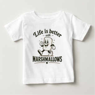 T-shirt Pour Bébé La vie est meilleure avec des marshmallows