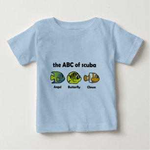 T-shirt Pour Bébé L'ABC de Scuba