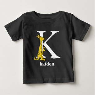 T-shirt Pour Bébé L'ABC du Dr Seuss : Lettre K - Blanc Ajoutez vot