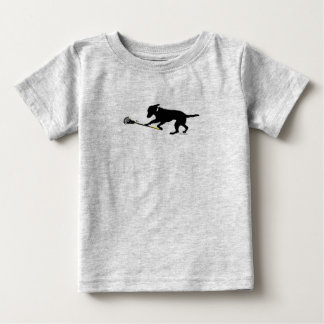 T-shirt Pour Bébé Laboratoire noir jouant la combinaison du football