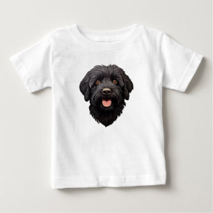 T-shirt Pour Bébé Labradoodle Chien noir
