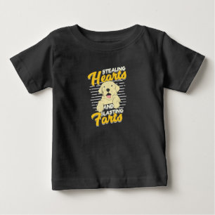 T-shirt Pour Bébé Labrador Retriever Vol Coeurs