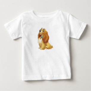 T-shirt Pour Bébé Lady et la dame du Tramp souriant Disney
