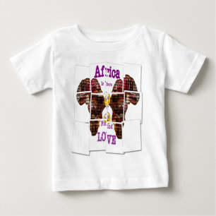 T-shirt Pour Bébé L'Afrique c'est là que j'ai trouvé l'amour