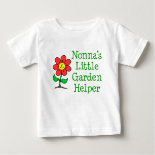 T-shirt Pour Bébé L'aide de Nonna pour le petit jardin
