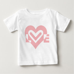T-shirt Pour Bébé L'amour en rose