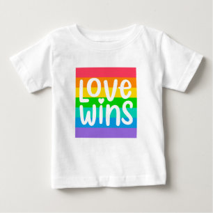 T-shirt Pour Bébé L'amour gagne