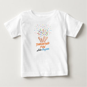 T-shirt Pour Bébé Lancer de la joie comme des confettis
