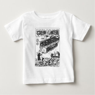 T-shirt Pour Bébé Lanterne verte dans les fossés, noirs et blancs