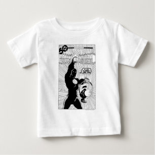 T-shirt Pour Bébé Lanterne verte - lanterne rougeoyante, noire et