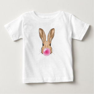 T-shirt Pour Bébé Lapin avec gomme à mâcher