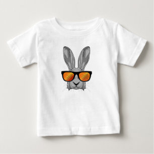 T-shirt Pour Bébé Lapin avec lunettes de soleil
