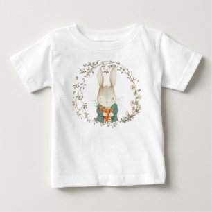 T-shirt Pour Bébé Lapin Bébé Lapin Avec Carottes