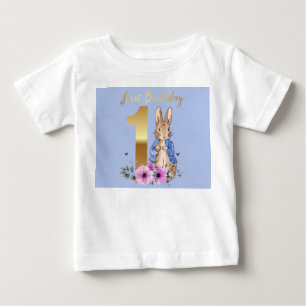 T-shirt Pour Bébé Lapin classique Premier anniversaire