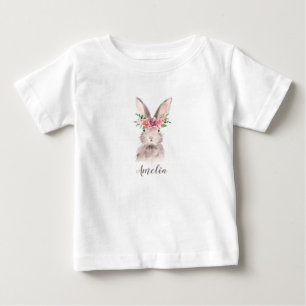 T-shirt Pour Bébé Lapin Cute Personnalisé