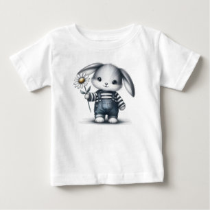 T-shirt Pour Bébé Lapin Garçon Whimsical