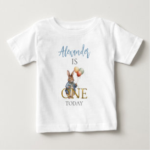 T-shirt Pour Bébé Lapin intelligent avec ballons