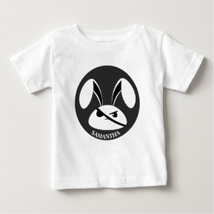 T-shirt Pour Bébé Lapin Pirate Personnalisé
