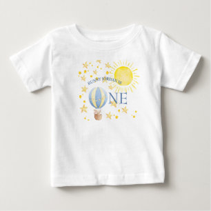 T-shirt Pour Bébé Lapin qui fait un tour autour du soleil Garçons 1e