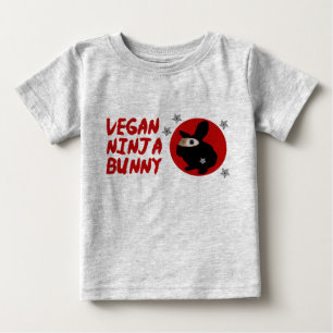 T-shirt Pour Bébé Lapin végétalien de Ninja