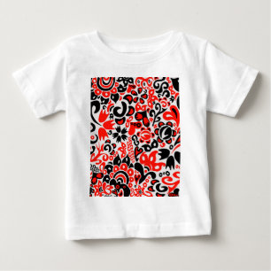 T-shirt Pour Bébé L'art populaire ukrainien motif floral abstact