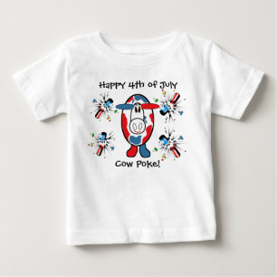 T-shirt Pour Bébé Lauréat du prix TBA ! Joyeux Poke 4 juillet Vache 
