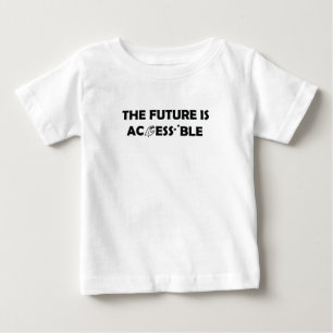 T-shirt Pour Bébé L'avenir est accessible ASL Sign Language Braille