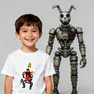 T-shirt Pour Bébé L'Aventure Animatronique de Nosey Le Robot