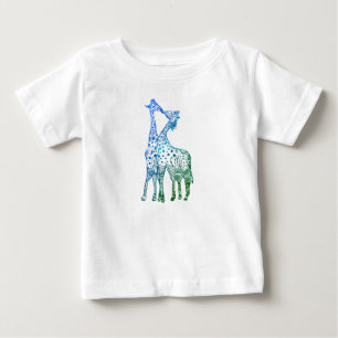 T-shirt Pour Bébé Le baiser des girafes Tutu RufleTee