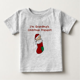T-shirt Pour Bébé Le cadeau de Noël de la grand-maman