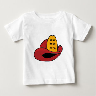 T-shirt Pour Bébé Le casque de pompier Whimsical Cartoon Art