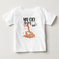 Le cerf de bois Doe et le bébé Fawn Mon Gigi m'aim