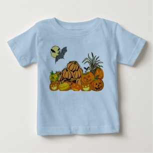 T-shirt Pour Bébé Le Champ de Citrouilles -