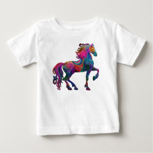T-shirt Pour Bébé Le Cheval Brodé
