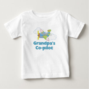 T-shirt Pour Bébé Le co-pilote du grand-papa